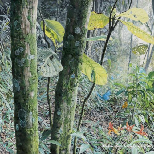 Ares da Cantareira I - 2014 - óleo sobre tela - 122 x 120 cm