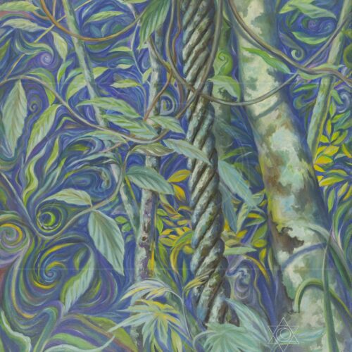 Alegria da Floresta - 1997 - óleo sobre tela - 70 x 80 cm