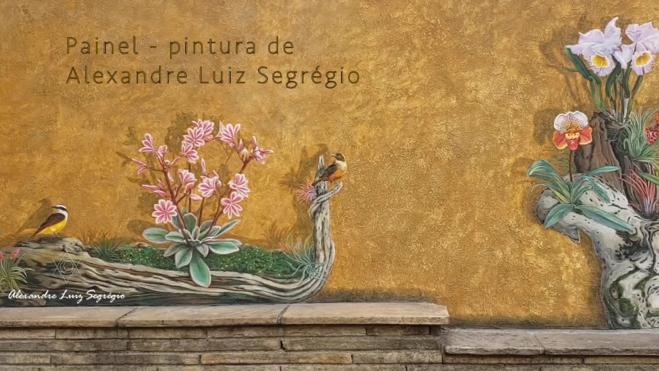 Painel artístico, pintado pelo artista visual Alexandre Luiz Segrégio!