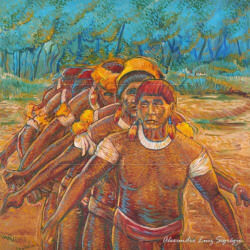 Cerimônia do Kuarup I - Xingu  - fine art