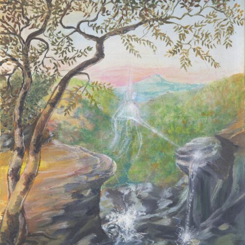 Descobrindo água - 1984 - óleo sobre tela - 30 x 40 cm