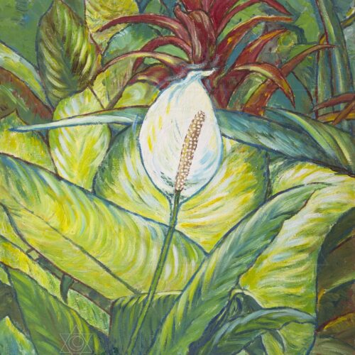 Lírio - acrílica sobre tela - 50 x 60 cm