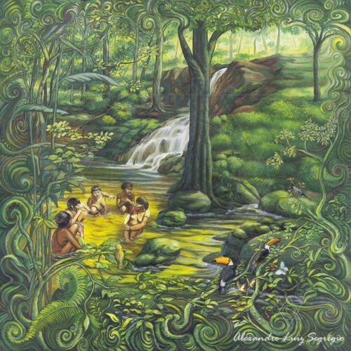 Mulheres Yanomami - 2012 - óleo sobre tela  - 70 x 70 cm