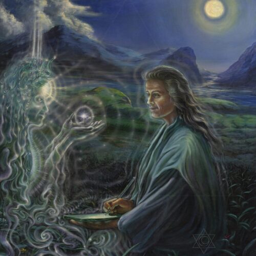 Revelação de Thoth - 1996 - óleo sobre tela - 70 x 80 cm