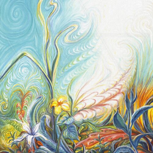 Flor em Luz - arte animada