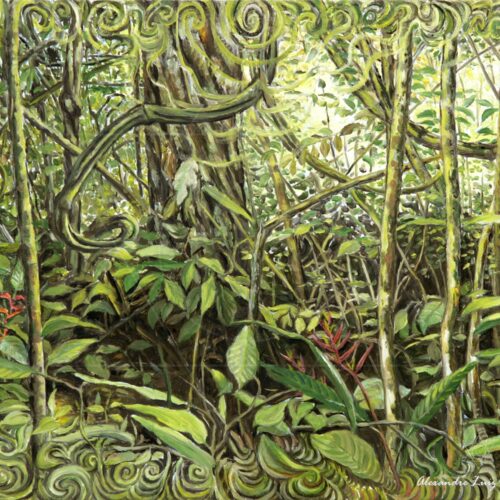 Luz da Floresta I - 2006 - óleo sobre linho - 30 x 24 cm