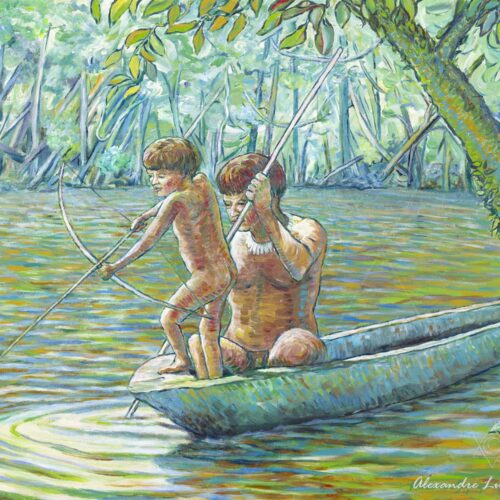 Pescaria - 2004 - acrílico sobre tela - 80 x 60 cm